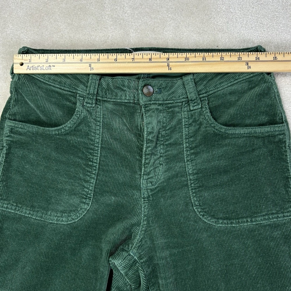 Pilcro Anthropologie Green Corduroy Bootcut Pants Sz 29 Fall Forest Flare - Picture 5 of 12